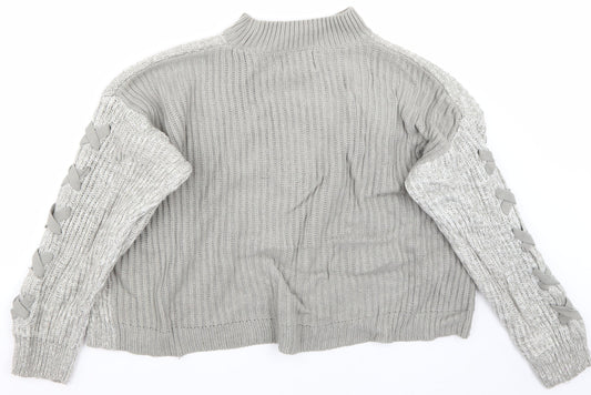 Papaya Womens Grey Pullover Jumper Size L