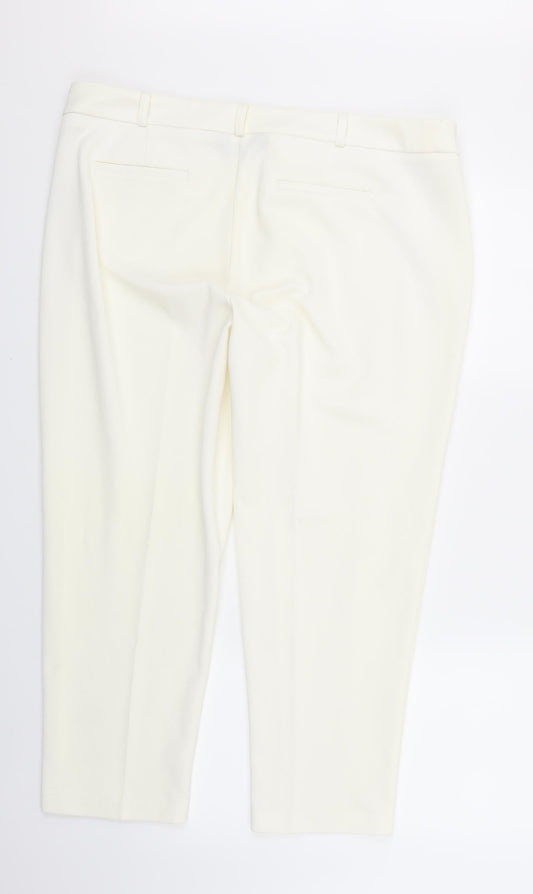 Dorothy Perkins Womens White Sweatpants Trousers Size 16
