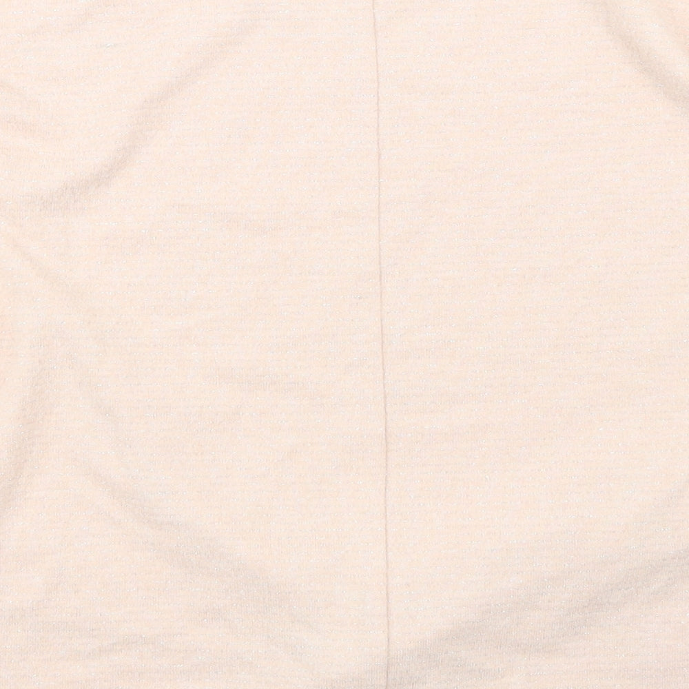 George Womens Pink Solid Top Pyjama Set Size 14