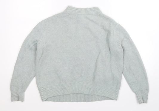 H&M Womens Grey Knit Pullover Jumper Size XS