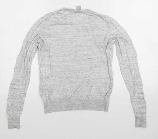 H&M Womens Grey Knit Pullover Jumper Size M