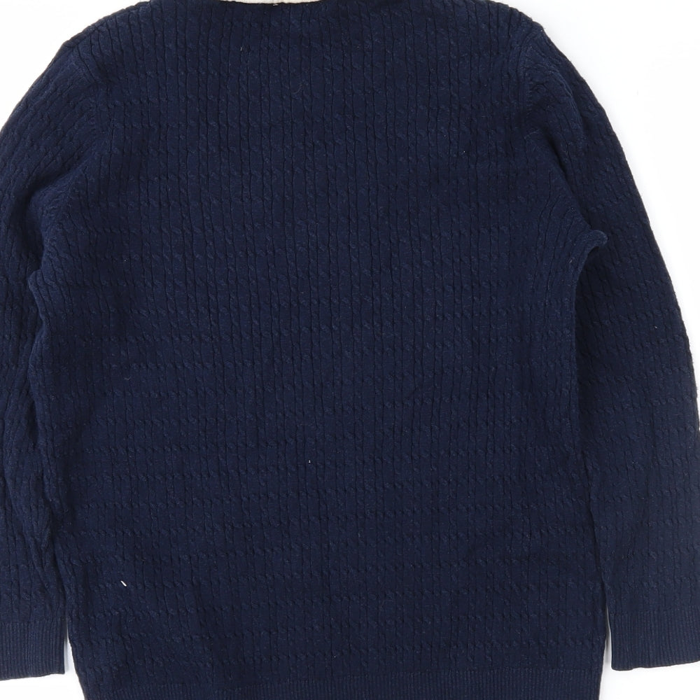cc Womens Blue Pullover Jumper Size M