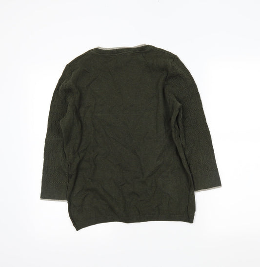 CC Womens Green Tunic Jumper Size M