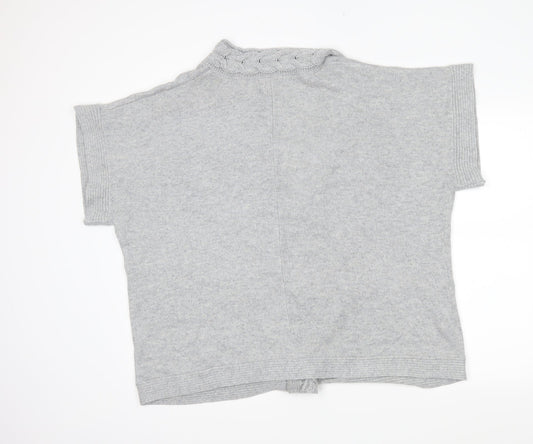 Ann Harvey Womens Grey Wrap Jumper Size L