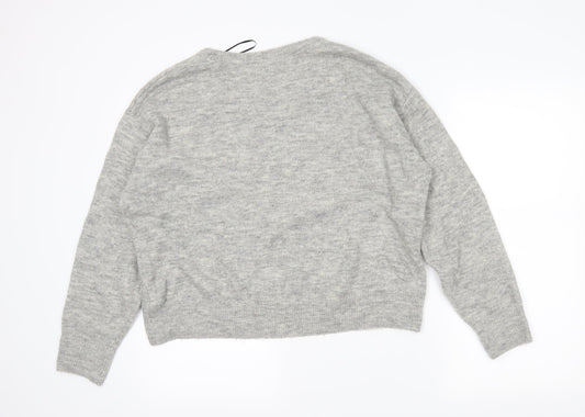H&M Womens Grey Pullover Jumper Size S