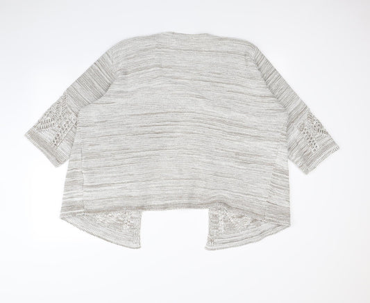 Isle Womens Beige Cardigan Jumper Size XL