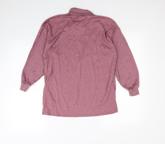 Global Womens Purple Pullover Sweatshirt Size 12