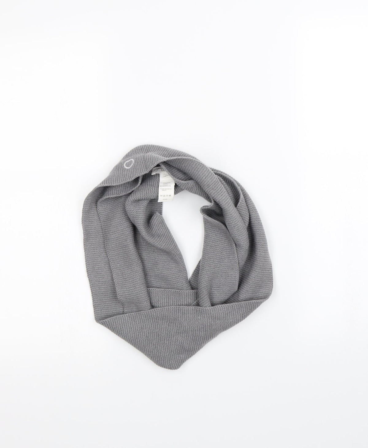 Front view of Preworn women’s grey scarf