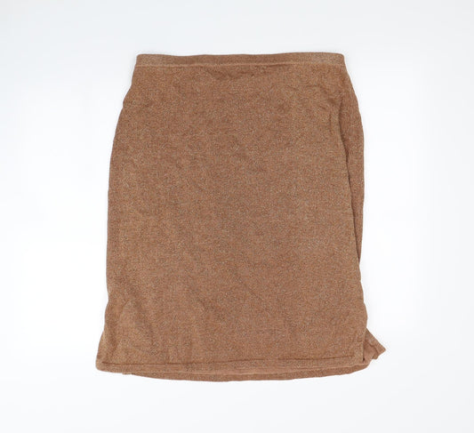 Michelle Hope Womens Brown Straight & Pencil Skirt Size 18