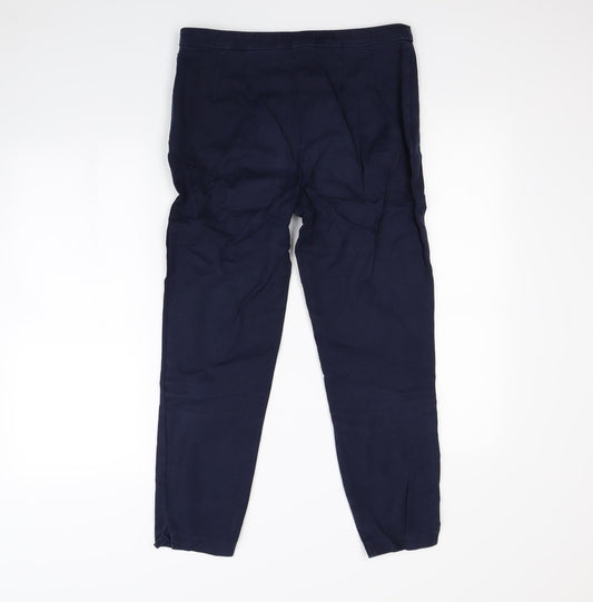 NEXT Womens Blue Trousers Size 10 L25 in