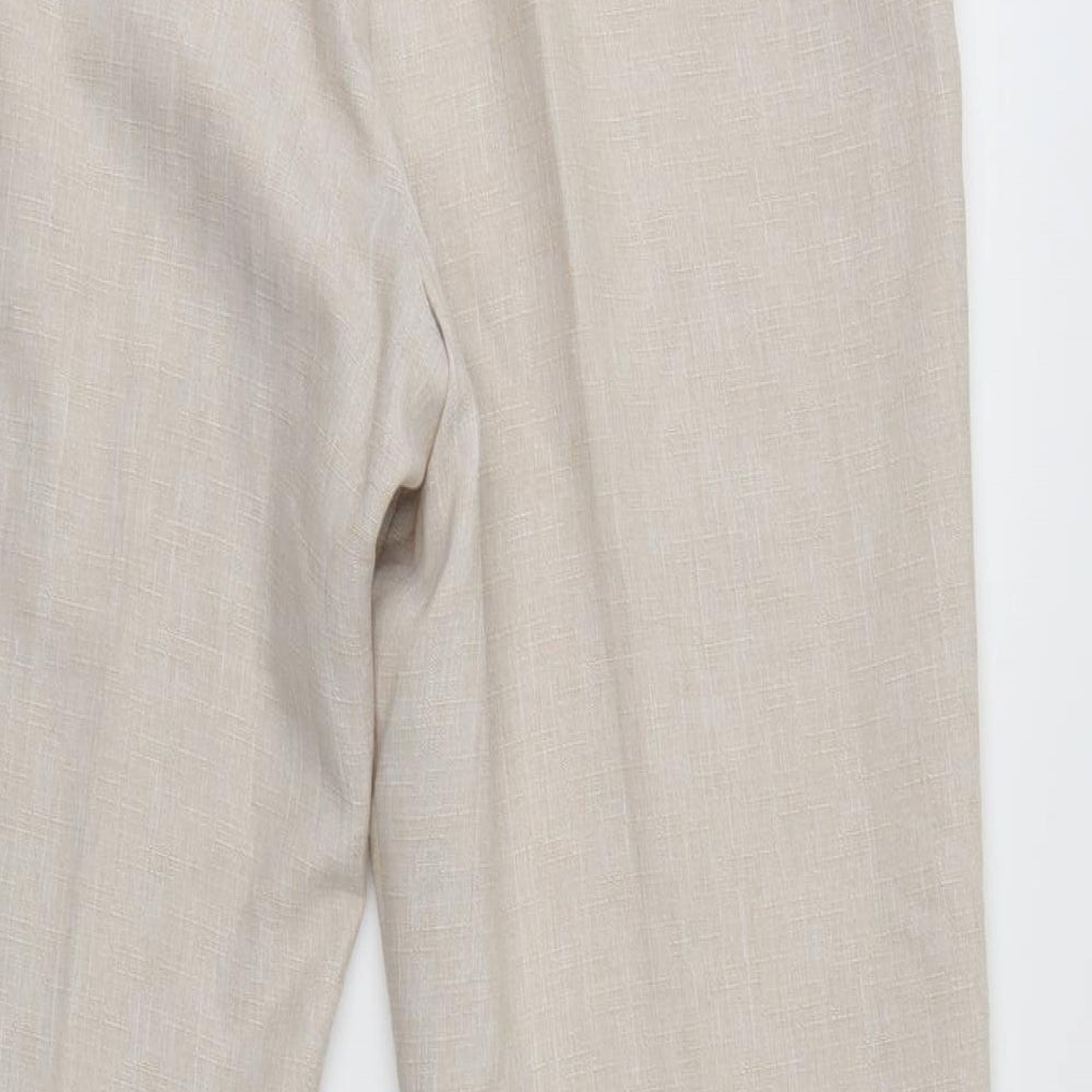 Marks and Spencer Womens Ivory Trousers Size 18 L27 in