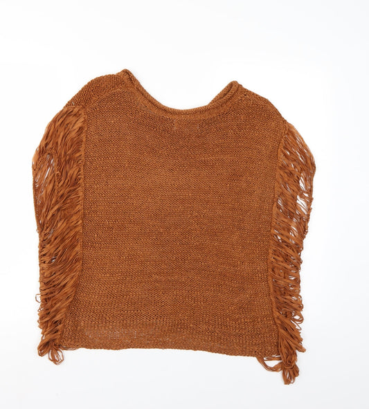 New Look Womens Brown Basic Tank Size 10