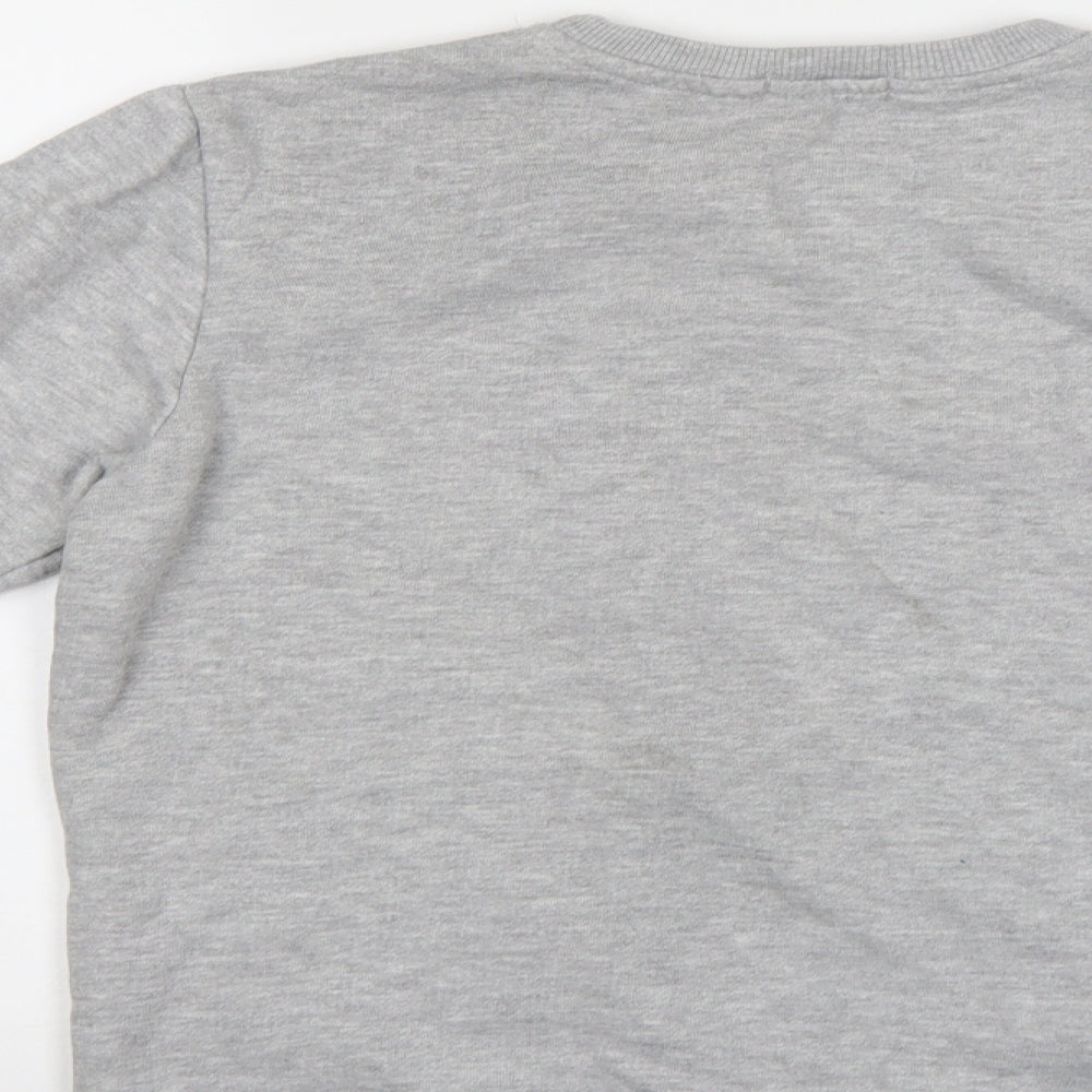 Boohoo men Mens Grey Pullover Sweatshirt Size S