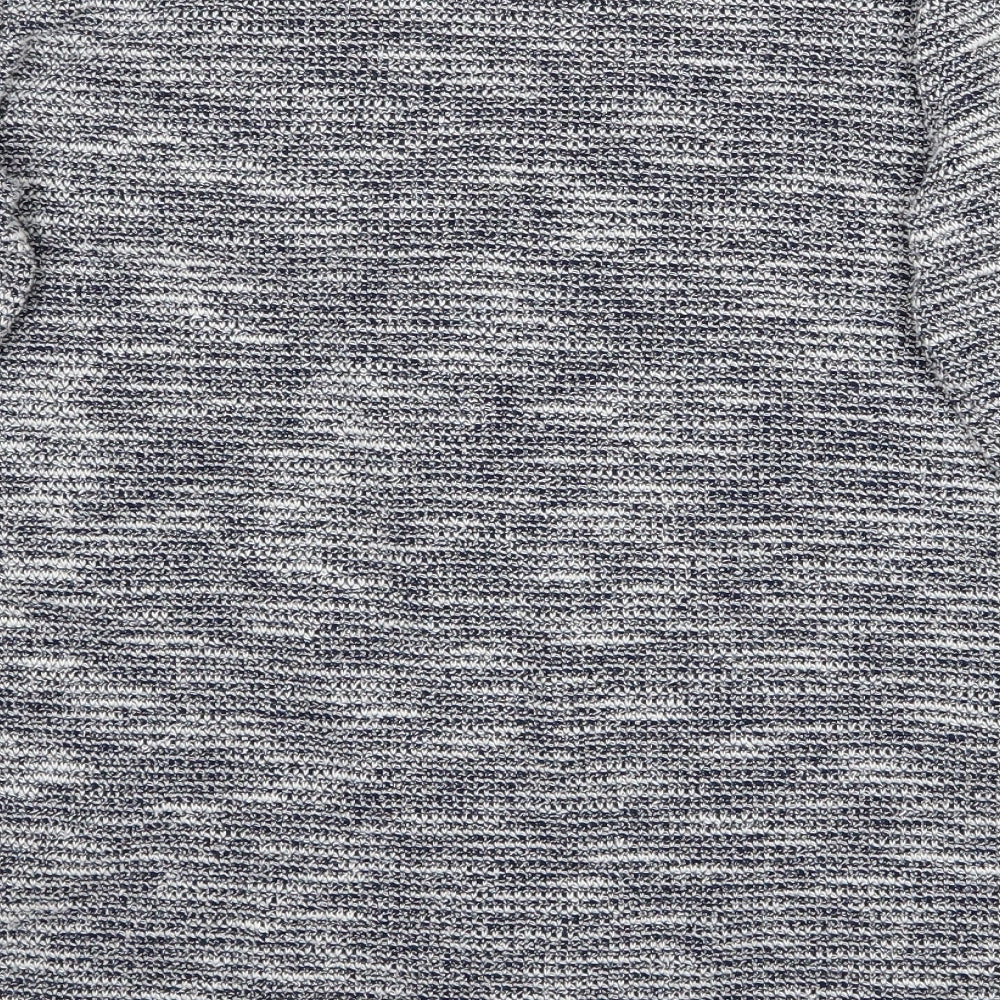Brand and care label for Pre Worn women’s grey jumper, size M