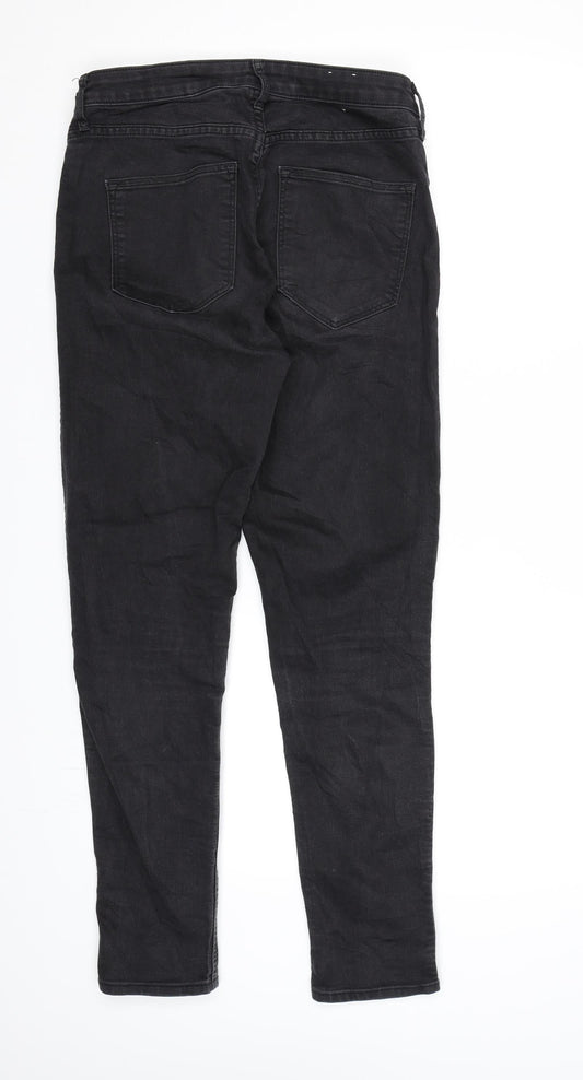 &DENIM Mens Black Denim Skinny Jeans L27 in