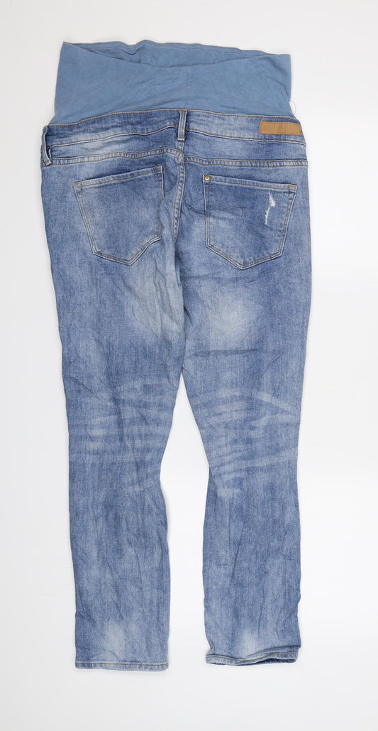 &DENIM Womens Blue Denim Straight Jeans Size 10 L26 in