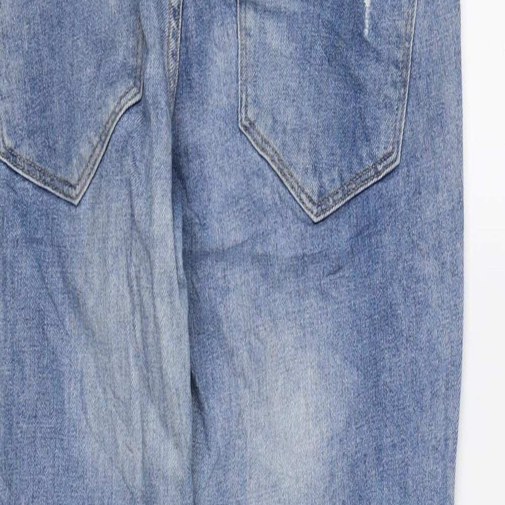 &DENIM Womens Blue Denim Straight Jeans Size 10 L26 in