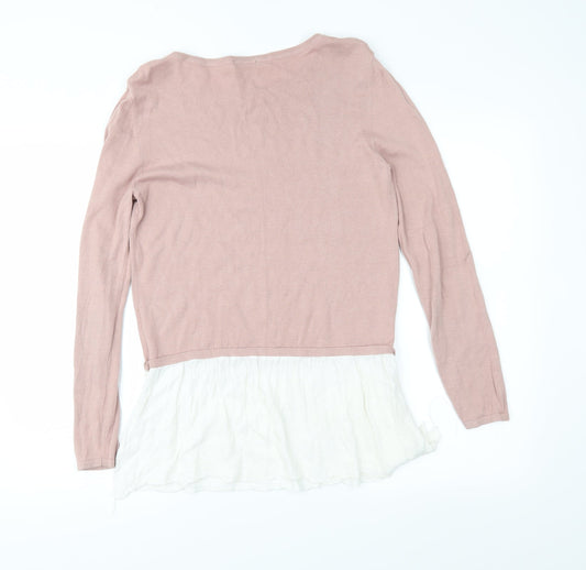 Street One Womens Pink Knit Pullover Jumper Size 12