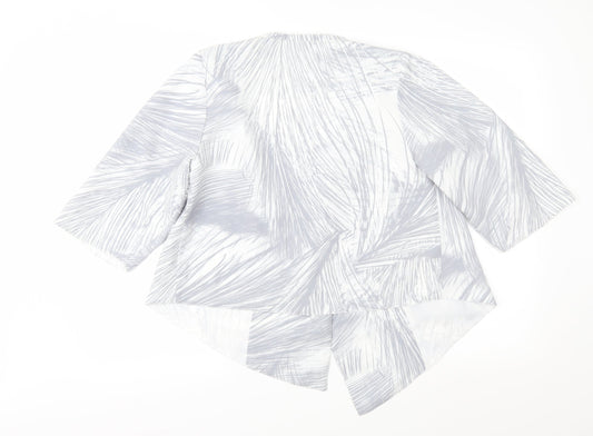 Marks and Spencer Womens Grey Geometric Jacket Size 10