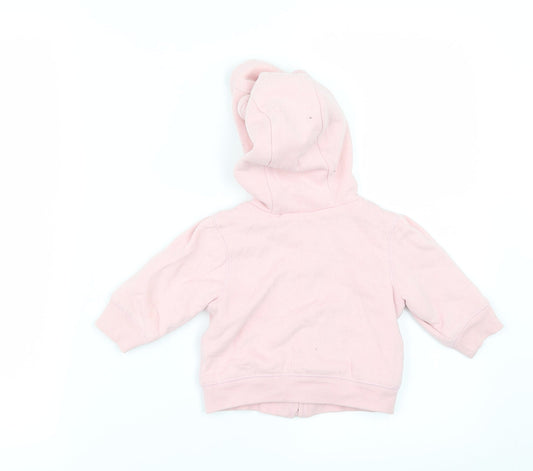 Gap Girls Pink Jacket Size 3-6 Months - Ears Hood