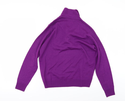 EWM Womens Purple Pullover Jumper Size M