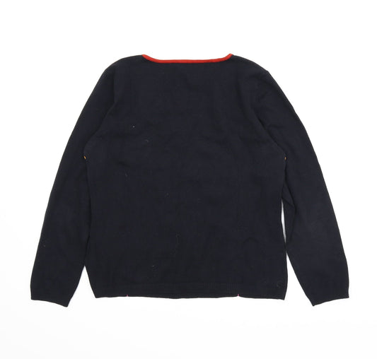 Preworn Womens Black Pullover Jumper Size 10