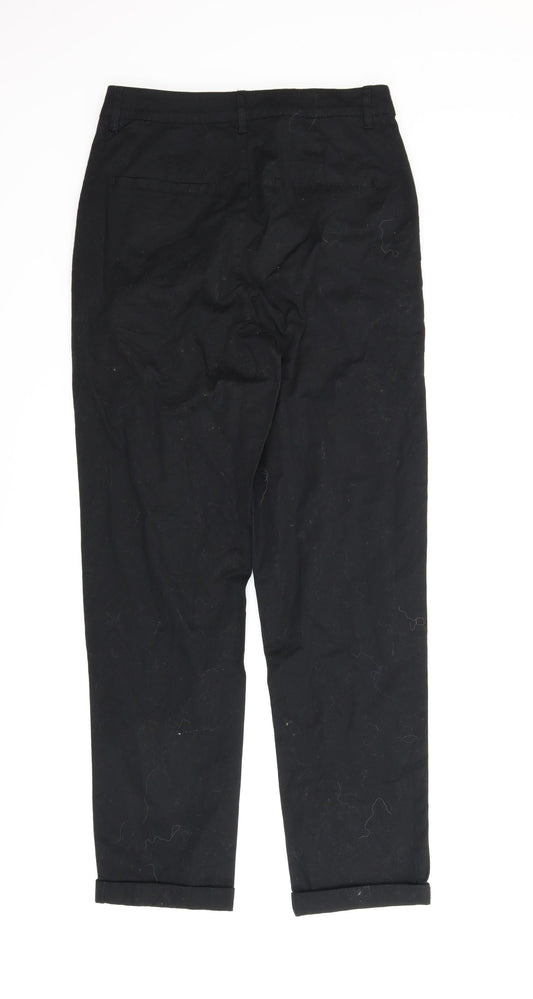 ASOS Womens Black Carrot Trousers Size 8 L26 in