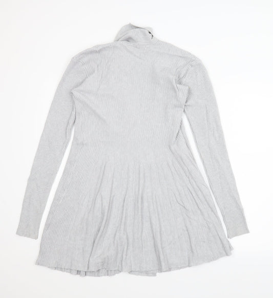 Miracle Womens Grey Cardigan Jumper Size S