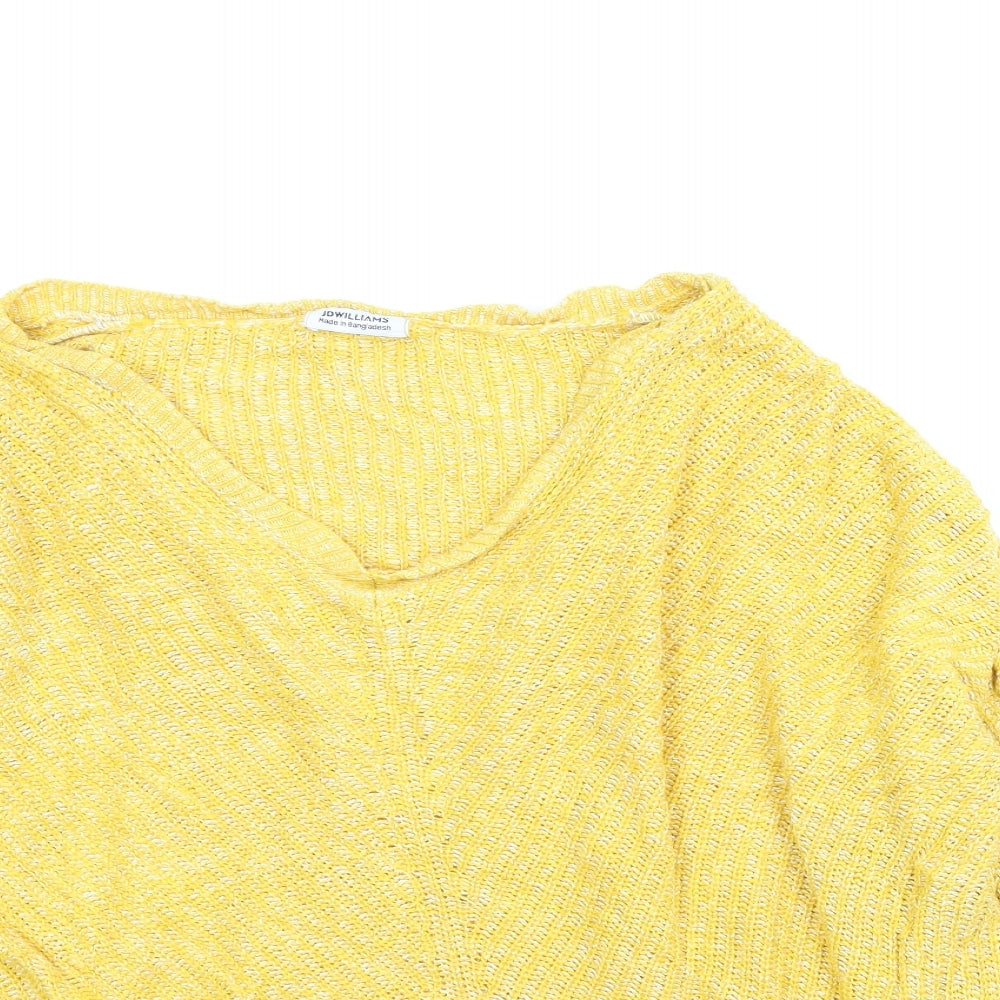 JD Williams Womens Yellow Pullover Jumper Size M