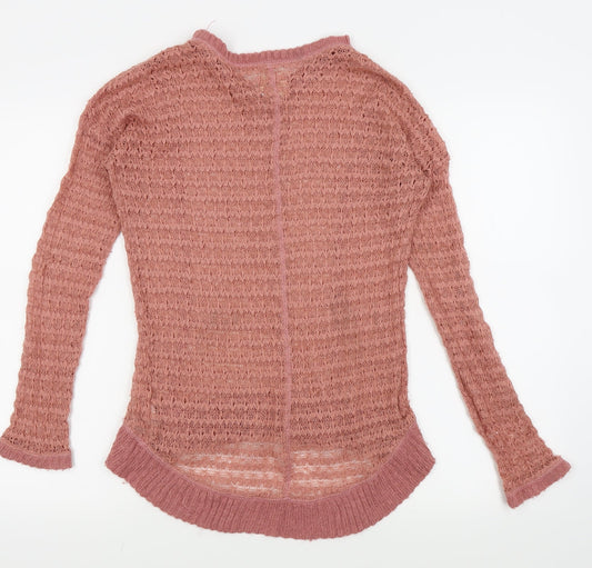 New Look Womens Pink Pullover Jumper Size 6