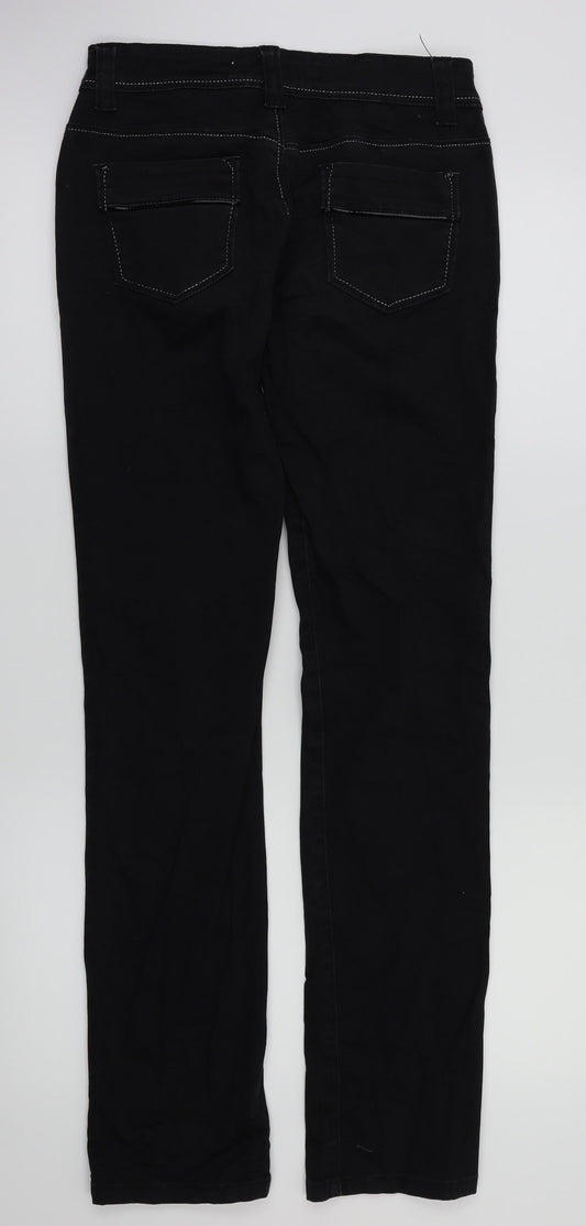 Just Play Womens Black Trousers Size 26 in L32 in