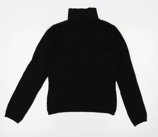 M&S Womens Black Basic T-Shirt Size 8