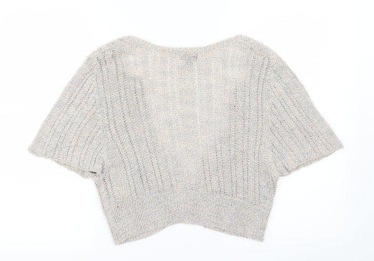 Witchery Womens Beige Knit Cardigan Jumper Size L