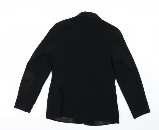 AMARANTO Womens Black Jacket Blazer Size 12