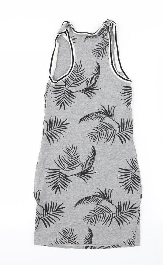 Polinesia Womens Grey Geometric Mini Size XS