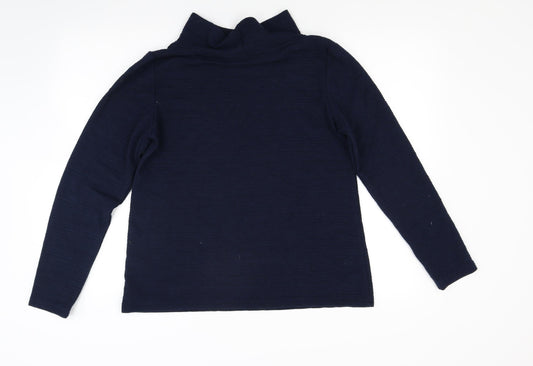 Lilly & me Womens Blue Knit Pullover Jumper Size 12