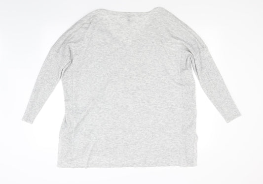 Capsule Womens Grey Knit Pullover Jumper Size 22