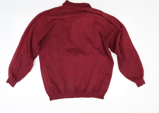 Stock Mens Red Jersey Polo One Size