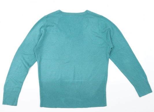 Matalan Womens Green Pullover Jumper Size 16