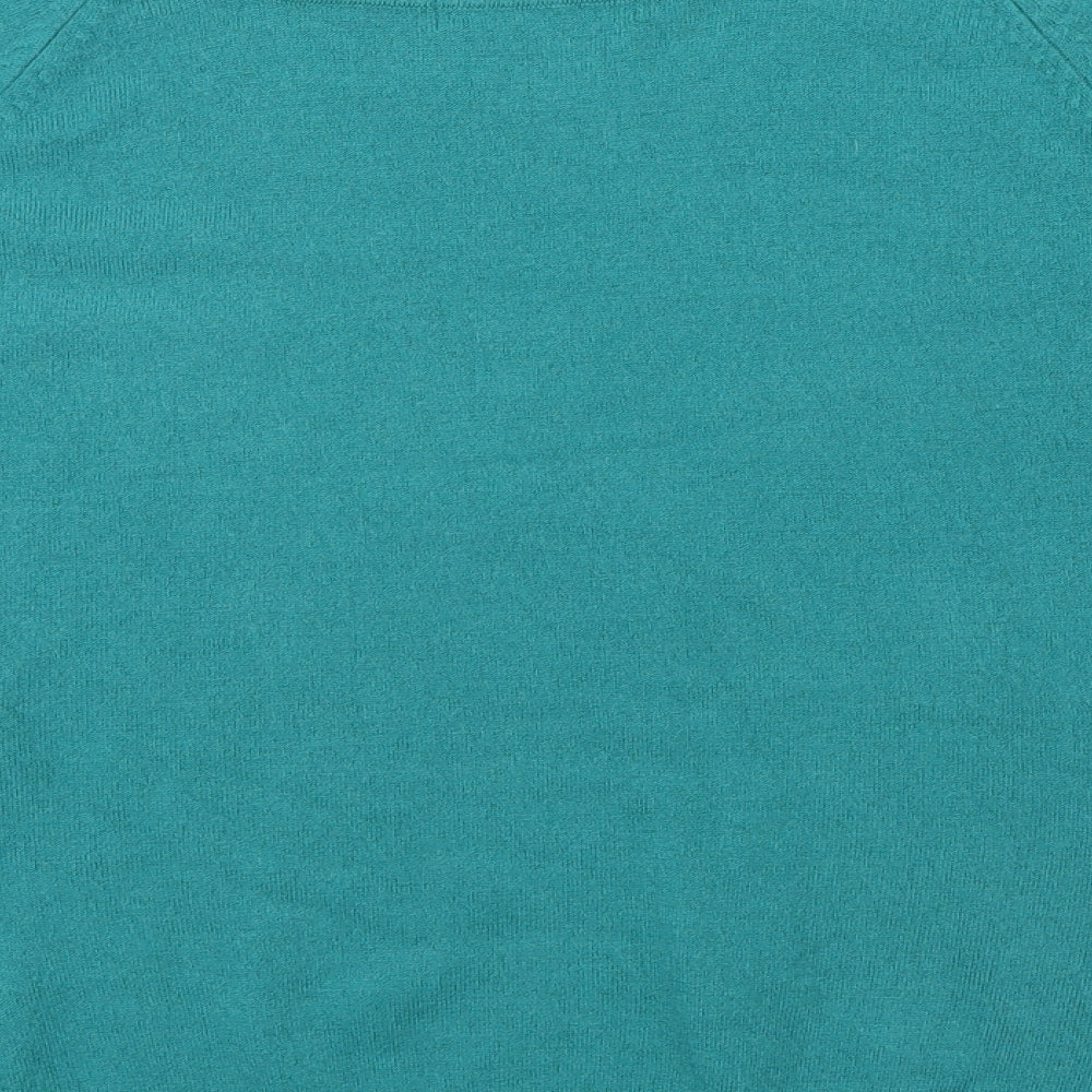 Brand and care label for Marks & Spencer women’s clear jumper, size UK 16