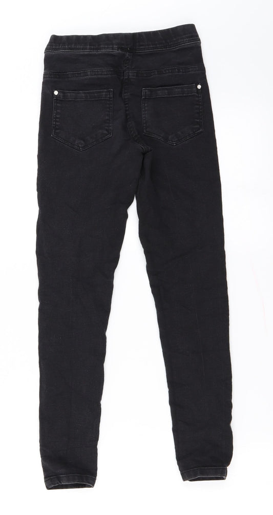 pep&co Girls Black Skinny Jeans Size 8-9 Years