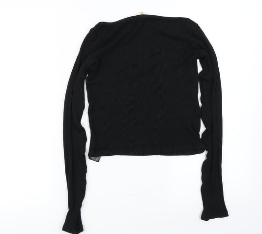 H&M Womens Black Pullover Jumper Size 6