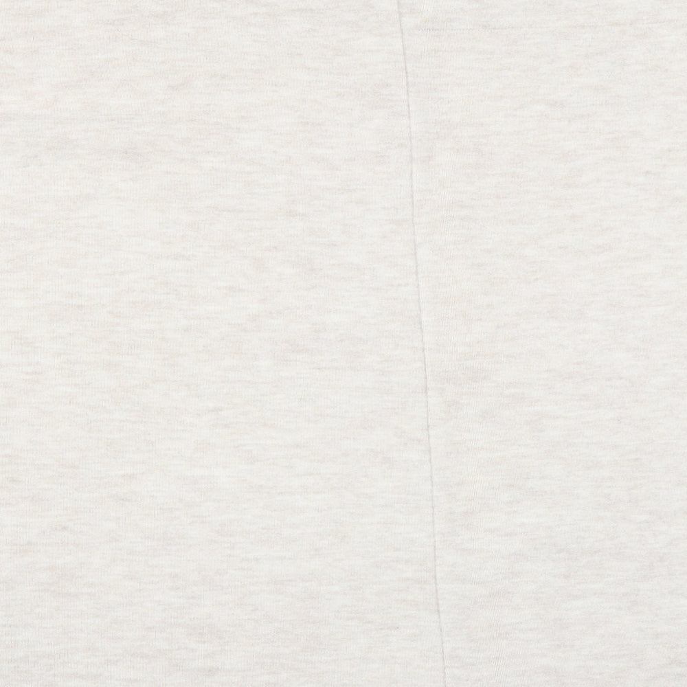 Brand and care label for Papaya women’s beige jumper, size UK 18, - beaded detail