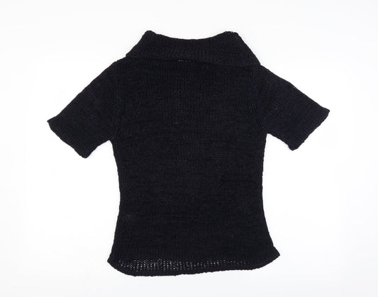 Platinum Womens Blue Pullover Jumper Size M