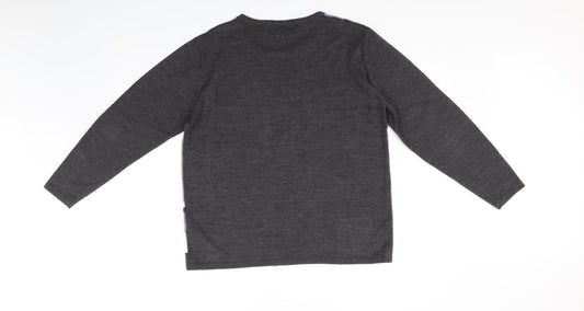 Autonomy Womens Grey Check Pullover Jumper Size M