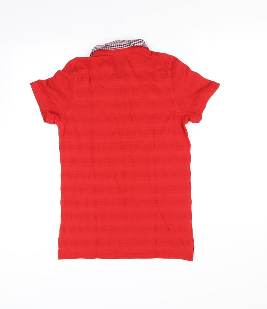 Maine Girls Red Basic Polo Size 13-14 Years