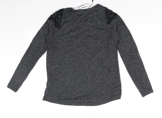Zara Womens Grey Basic T-Shirt Size 8