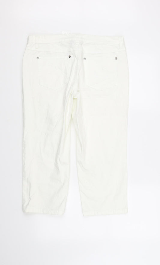 Bpc Womens White Trousers Size 12 L23 in