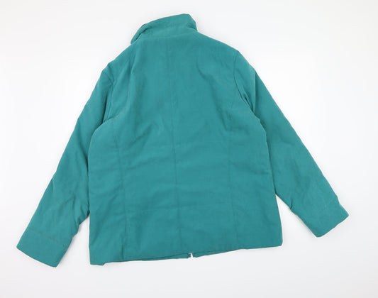 Klass Collection Womens Blue Overcoat Coat Size L