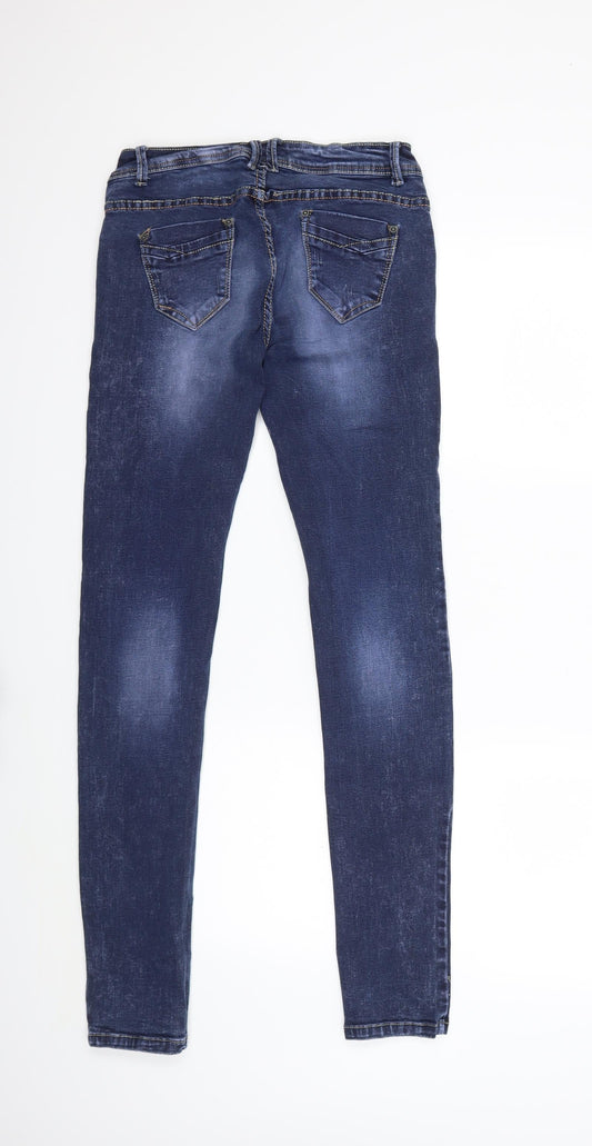 Fashion Jeans Womens Blue Denim Skinny Jeans Size 26 in L30 in
